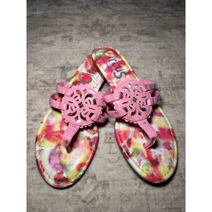 Circus Sam Edelman Pink Floral Thong Sandals 7.5